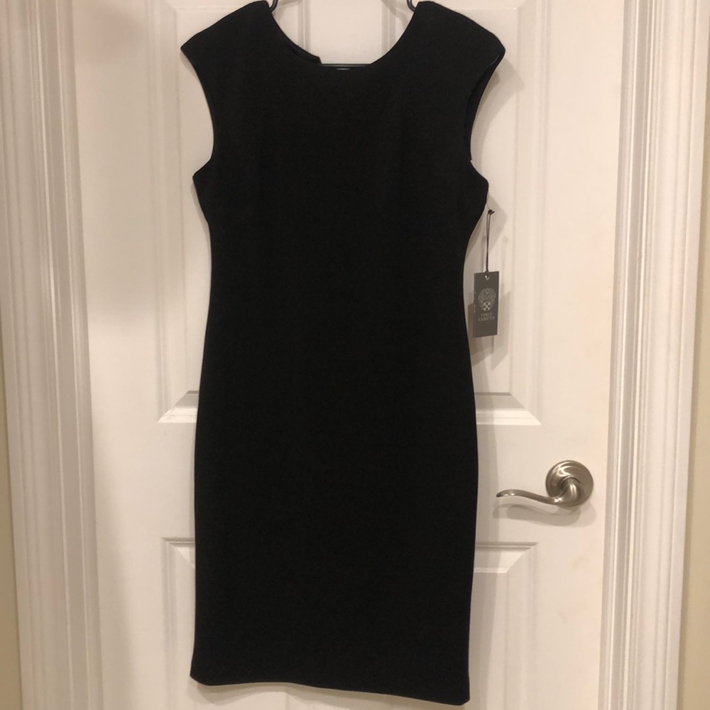 Vince Camuto Midi Black Dress